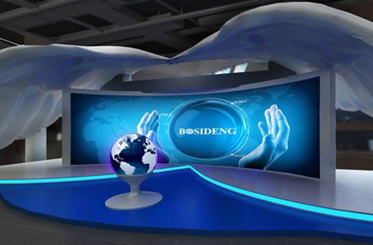 波司登企業展廳弧幕影院